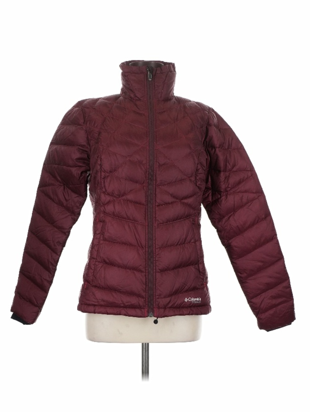Columbia Titanium Omni-Heat Down Puffer Jacket Burgundy Wine - Size M